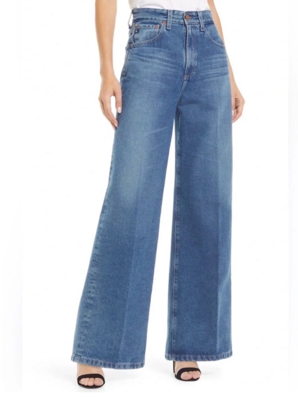 AG Deven Rigid Extra High-Rise Wide Leg Jeans
